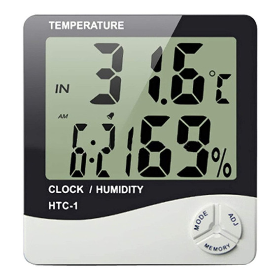 Reloj Digital Alarma Calendar Temperatura + Gratis Baterias!