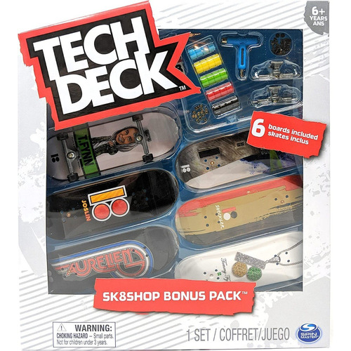 Skate Para Dedos - Pack X6 - Plan B - Tech Deck