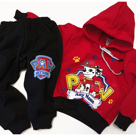 Set Frisa Nene Paw Patrol Patrulla Marshal Conjunto Jogging 