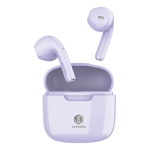 Auriculares Inalámbricos Jd Air Free In Ear Bluetooth Manos Libres Táctil Color Lila