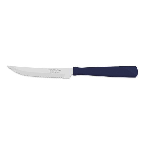 Cuchillo De Asado Azul New Kolor X 12 Unidades Tramontina.