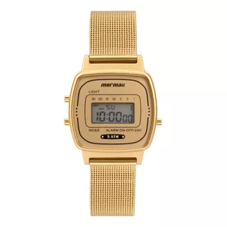 Relógio Feminino Mormaii Digital Mo13722c/7d - Dourado