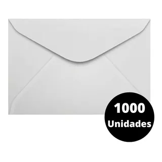 Envelope Carta Branco Correio Liso 10x15 Cm 1000 Und