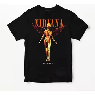 Remera Nirvana In Utero (negra:) Ideas Mvd