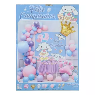 Set Globos Cinnamoroll Con Póster