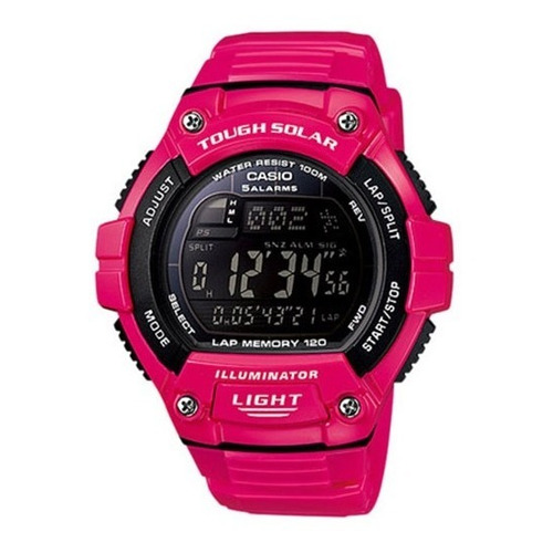 Reloj Casio Digital W-s220c Solar 5alarmas 120lap Led Wr100m