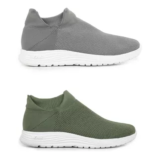 Combo Ear Green + Ear Gray - Zapatillas Sin Cordones