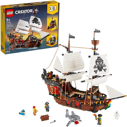 Lego Creator 3en1 Barco Pirata 31109 Building (1,260 Pieces) Cantidad De Piezas 1264