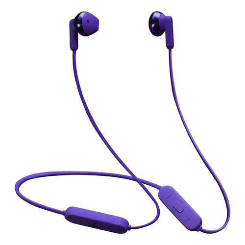 Auricular Inalámbrico Wollow Full Bass Sport Bluetooth Color Violeta