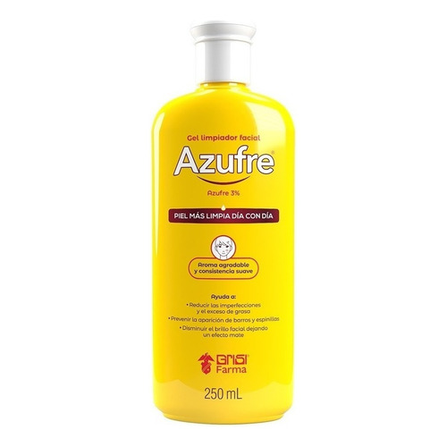 Gel Limpiador Grisi Azufre 250ml Momento de aplicación Día/Noche Tipo de piel Todo tipo de piel