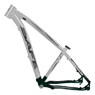 Quadro Bicicleta Aro 29 Mtb Safe Cabeamento Interno Alumínio Cor Branco/verde Exercito