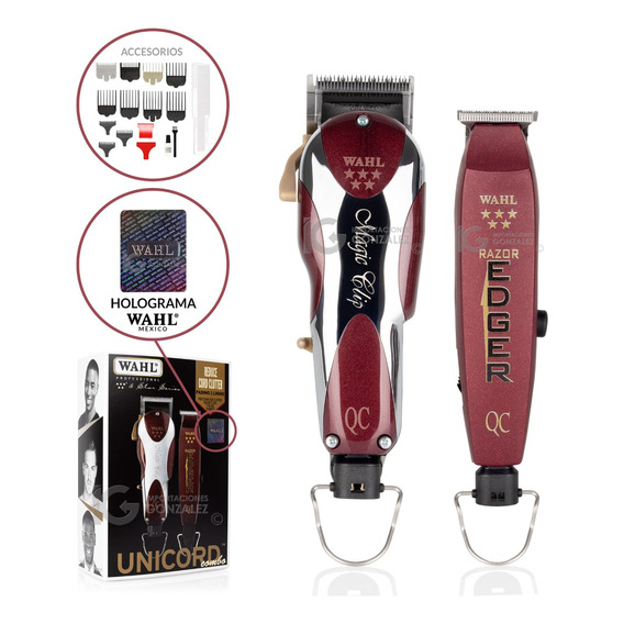 Cortadora Y Terminadora De Cabello Wahl Unicord Combo Original Cable Uso Rudo Envío Gratuito