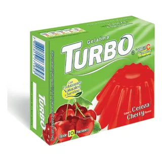 Turbo Gelatina De Cereza Sin Gluten 80 G