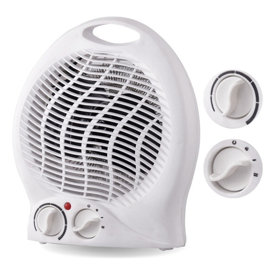 Calentador de aire eléctrico portátil para habitación de 220 V, color blanco
