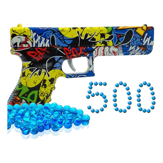 Pistola De Juguete Hidrogel Más 500 Balas Hidrogel 