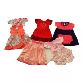 Promocao 5 Conj Roupinhas Bebe Menina Infantil 1 Mes A1 Ano