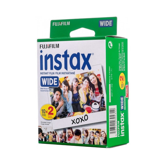 Caja X 20 Film Instax Wide  Color Blanco