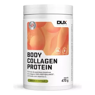 Body Collagen Protein Pote 470g Dux Nutrition Sabor Abacaxi Com Hortelã