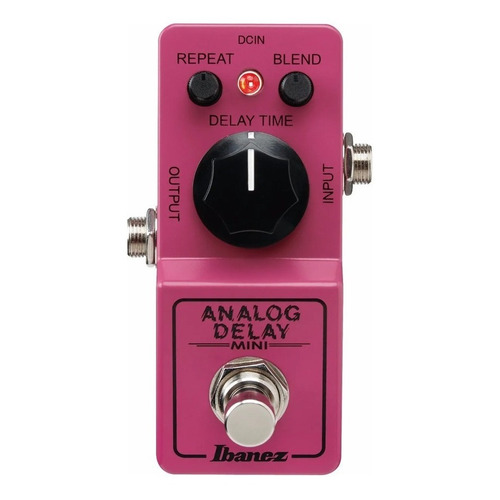 Pedal Ibanez Ad Mini Analog Delay Made In Japón Color Rosa Chicle