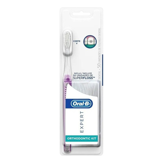 Kit Cepillo Dental Oral-b Expert Ortodoncia + Superfloss 1