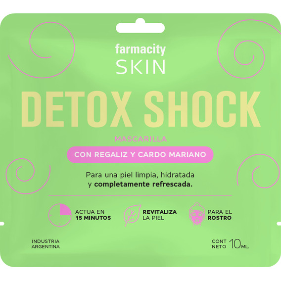 Máscara Facial Farmacity Skin Detox Shock X 10 Ml