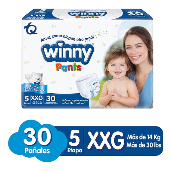 Pañales Winny Pants Etapa 5 X 30und