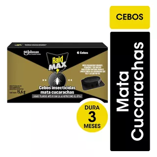 Raid Cebos Mata Cucarachas X 6 Cajas De 6 Unidades C/u