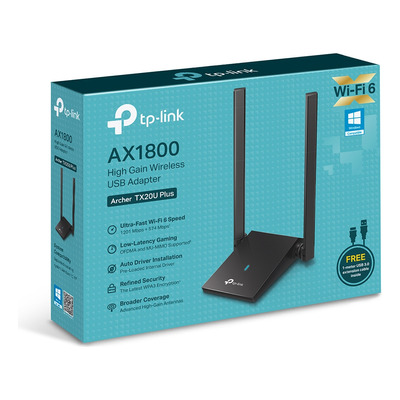 Adaptador Usb Tp-link Archer Tx20u Plus Wi-fi 6 Ax1800