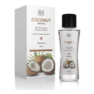 Óleo Massagem Corporal Vegano Gel Térmico Beijável Coconut