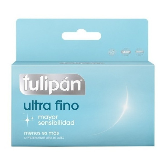 Tulipán Preservativos De Látex Ultra Finos Lubricante X12