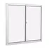 Ventana corredera de aluminio de 2 hojas, vidrio plano, Tecno Ddwt