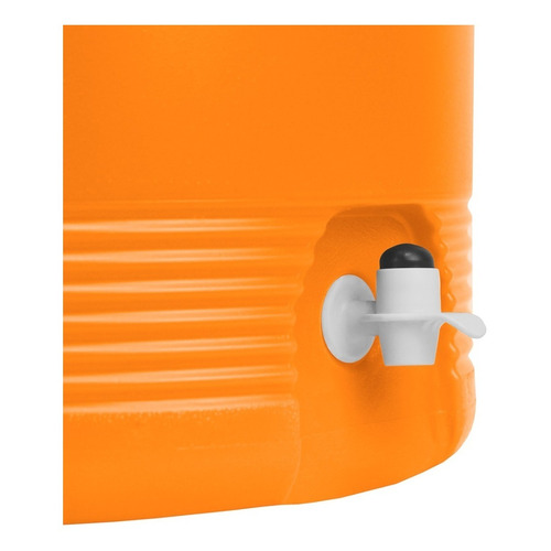 Termo 19 Litros 5 Galones Nyc Naranja Dispensador De Botón