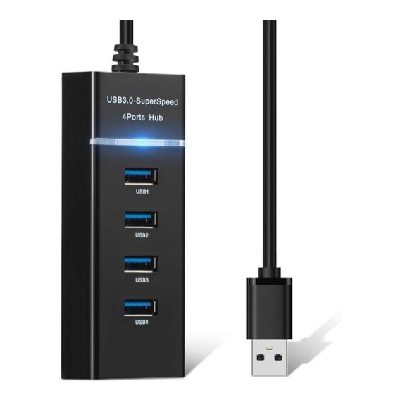  Adaptador Extensor Hub Usb 3.0 4 En 1