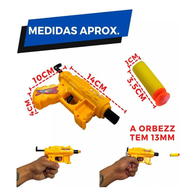 Brinquedo Pistola Ar Lanca Bolinhas Em Gel Infantil Divertid