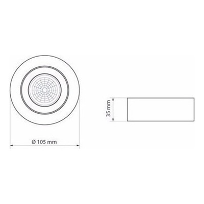 Pack X 10 Spot Plafon Blanco Movil Aplicar Luz Desing