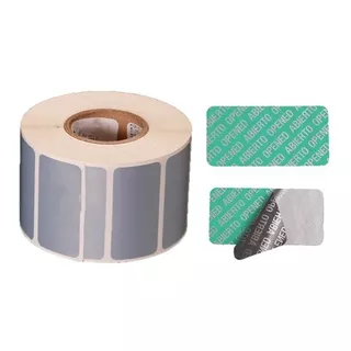 1 Millar Etiqueta De Seguridad Plata 51mmx25mm