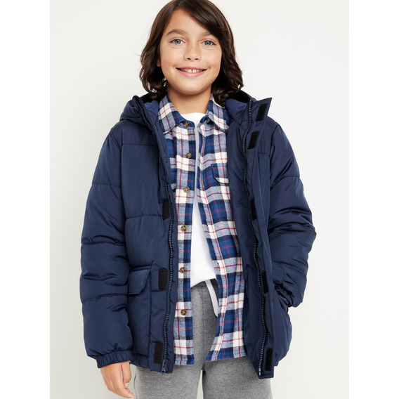 Chamarra Acolchada Con Capucha Old Navy Para Niño