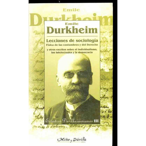 Lecciones De Sociología - Émile Durkheim