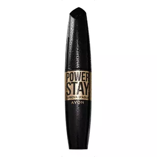 Máscara Para Cílios Avon Power Stay À Prova D'água 10ml Cor Preto