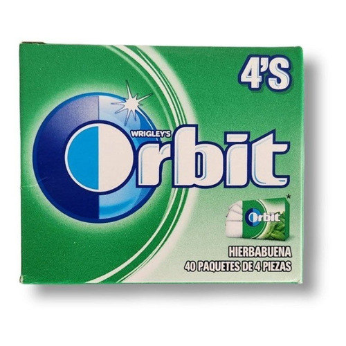 Chicle Orbit con hierbabuena 40 u