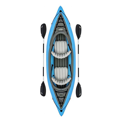 Kayak Inflable Champion 2p Con Remos Bestway Color Azul