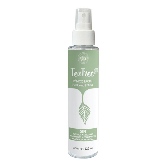 Tónico Facial Toner Hidratante Con Tea Tree Piel Grasa Mixta