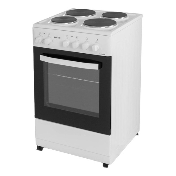 Cocina Eléctrica Philco 4 Hornallas 50 Cm Blanca