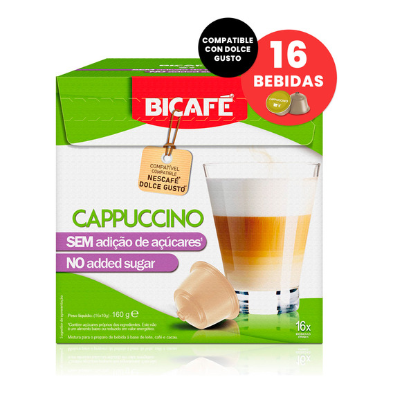 Cápsulas Café Bicafé Cappuccino Sin Azúcar Universo Binario