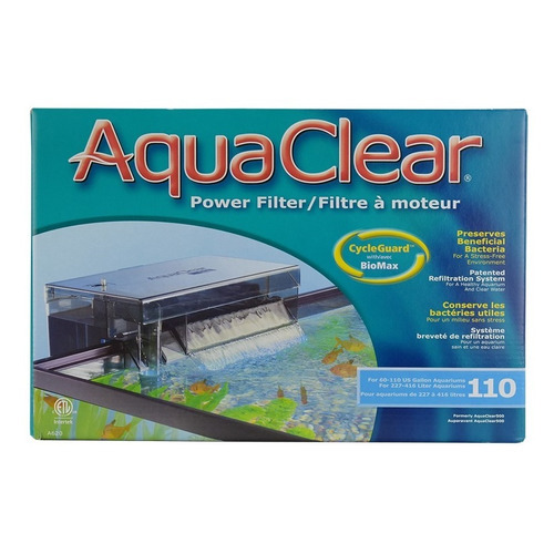 Filtro Cascada Aquaclear 110 Acuarios Peceras P/ 416 Litros