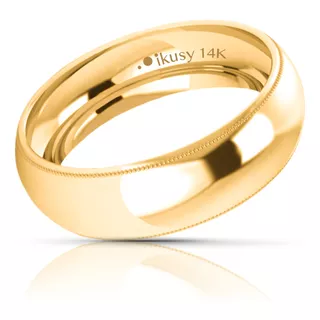 Anillos Matrimonio Oro 14k 6mm 13560-146 Mantenimiento Incluido