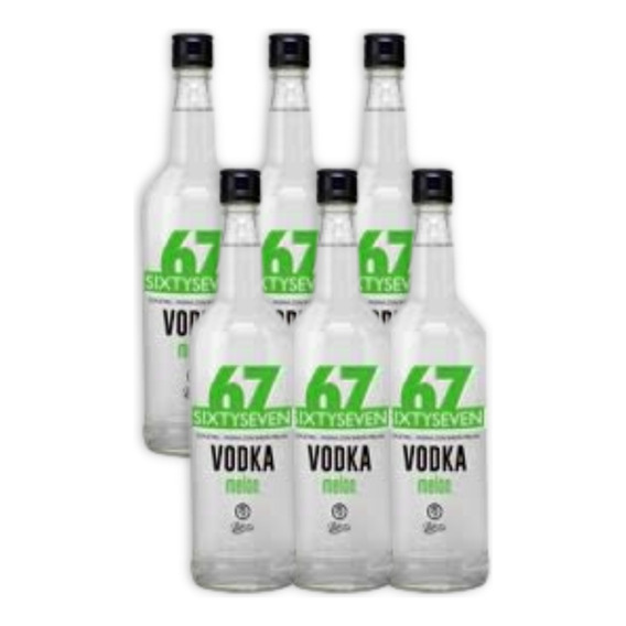 Vodka 67 Sixty Seven Cocktail Melon Destilado Caja X6u 750ml