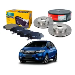  Kit Disco Pastilha Freio Dianteiro Fit 1.5 2015 A 2017