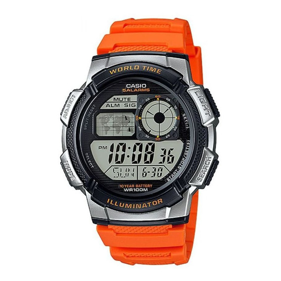 Reloj Casio Ae1000w-4bvdf Naranja Hombre