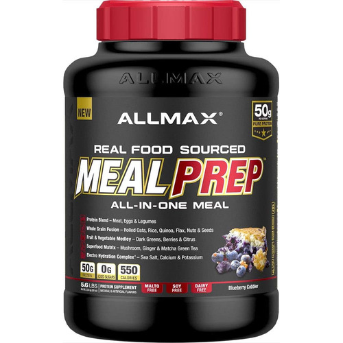 Allmax Meal Prep 5.6 Lb 20 Serv / Proteína Reemplazo Comidas Sabor Blueberry Cobbler